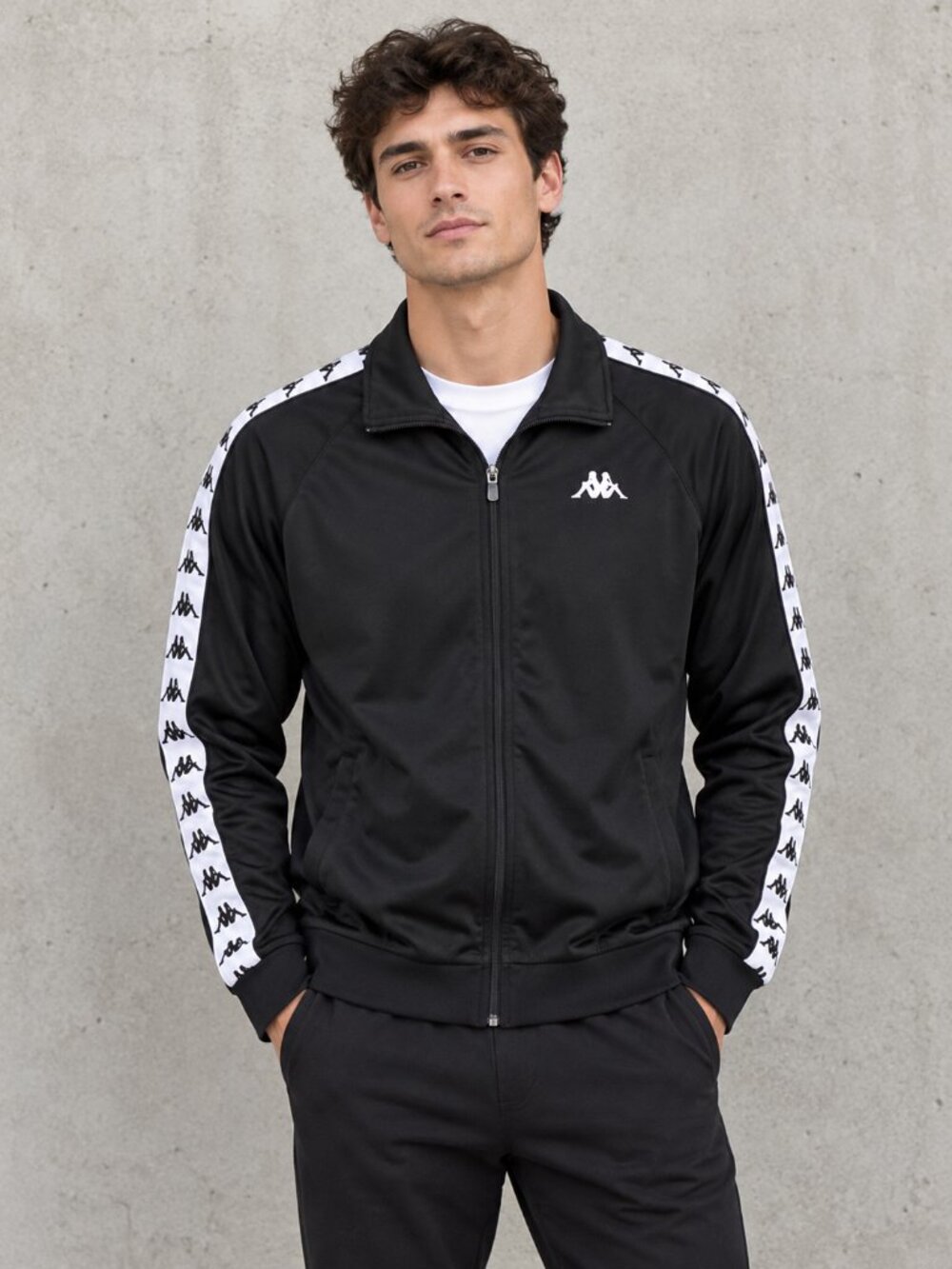 KAPPA Size Med Black/White Jacket